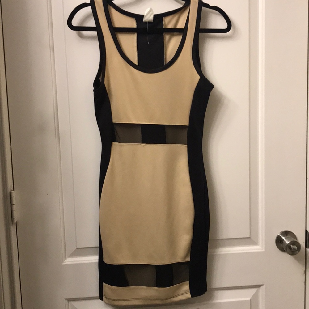 Mesh cut out dress